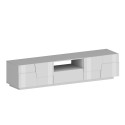 Meuble TV moderne avec 4 portes et tiroir 220x45x46 cm Chiron 
