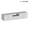 Meuble TV moderne avec 4 portes et tiroir 220x45x46 cm Chiron Offre