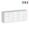 Buffet moderne pour séjour avec 3 tiroirs et 2 portes 220x44x86cm Margaux Caractéristiques