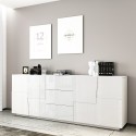 Buffet moderne pour séjour avec 3 tiroirs et 2 portes 220x44x86cm Margaux Catalogue