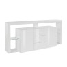 Buffet séjour moderne 3 tiroirs 2 portes étagères en verre 180cm Quebo Choix