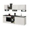 Cuisine linéaire complète 256 cm design moderne modulable Domina 