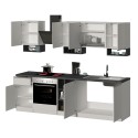 Cuisine linéaire complète 256 cm design moderne modulable Domina 