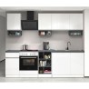 Cuisine linéaire complète 256 cm design moderne modulable Domina 