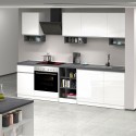 Cuisine linéaire complète 256 cm design moderne modulable Domina Choix