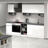 Cuisine linéaire complète 256 cm design moderne modulable Domina Choix