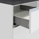 Cuisine linéaire complète 256 cm design moderne modulable Domina 