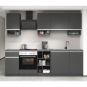 Complete lineaire keuken 256cm modern design modulair Domina 
