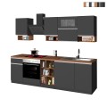 Complete modulaire keuken met modern lineair design 256cm Essence Aanbieding
