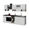 Complete modulaire keuken met modern lineair design 256cm Essence 