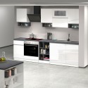 Complete modulaire keuken met modern lineair design 256cm Essence Keuze