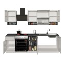 Complete modulaire keuken met modern lineair design 256cm Essence 