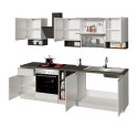 Cuisine complète modulaire design linéaire style moderne 256cm Essence 