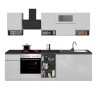 Complete modulaire keuken met modern lineair design 256cm Essence 