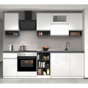 Complete modulaire keuken met modern lineair design 256cm Essence 