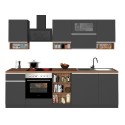 Complete modulaire keuken, lineair ontwerp, moderne stijl, 256cm Essence 