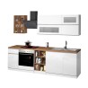 Moderne complete keuken lineair design 256 cm moduleerbaar Unica Kosten