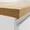 Moderne complete keuken lineair design 256 cm moduleerbaar Unica 