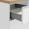 Moderne complete keuken lineair design 256 cm moduleerbaar Unica 