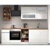 Moderne complete keuken lineair design 256 cm moduleerbaar Unica 