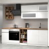 Moderne complete keuken lineair design 256 cm moduleerbaar Unica 