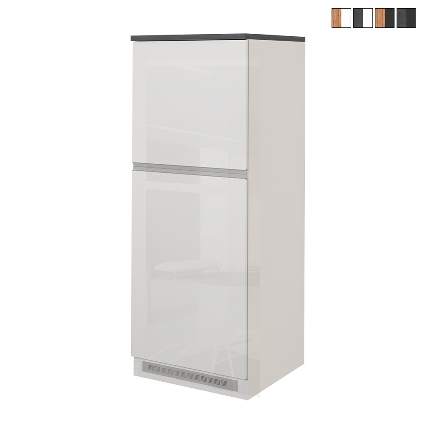 Armoire cache-frigo encastrable 2 portes rangement cuisine 60x60x164,5h Halser Offre Armoire cache-frigo encastrable 2 portes rangement cuisine 60x60x164,5h Halser Offre