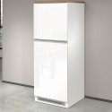 Inbouw koelkastombouw 2-deurs kast keuken 60x60x164,5h Halser 