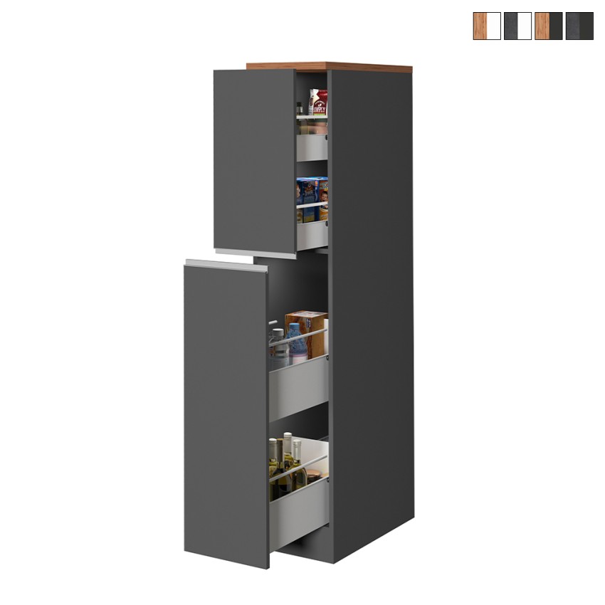 Moderne keukenlade met 2 kruidenlades 30x60x164,5 Trym Aanbod Moderne keukenlade met 2 kruidenlades 30x60x164,5 Trym Aanbod
