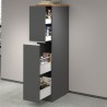 Moderne keukenlade met 2 kruidenlades 30x60x164,5 Trym 