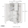 Set inbouw koelkastombouw en kruidenrek keuken lineair Fist 