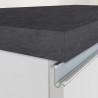 Moderne keukeneiland met 3 deuren en tafel Deaton 155x90x90cm 