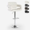 Tabouret de bar pivotant en similicuir avec accoudoirs style fauteuil Darry Vente
