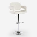 Tabouret de bar pivotant en similicuir avec accoudoirs style fauteuil Darry Caractéristiques
