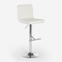 Tabouret de cuisine et bar pivotant rembourré similicuir réglable Boca Modèle