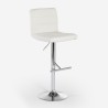 Tabouret de cuisine et bar pivotant rembourré similicuir réglable Boca Modèle