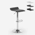 Moderne minimalistische draaibare designkruk van verchroomd metaal Clayton Aanbieding