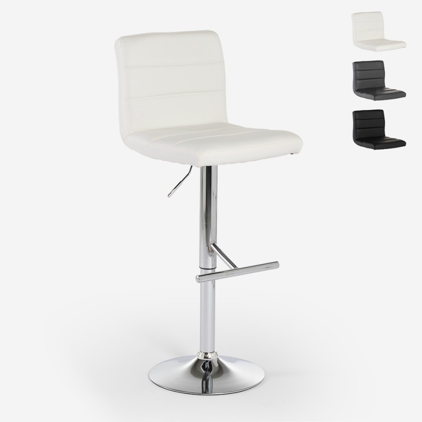 Tabouret de cuisine et bar pivotant rembourré similicuir réglable Boca Vente Tabouret de cuisine et bar pivotant rembourré similicuir réglable Boca Vente