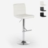 Tabouret de cuisine et bar pivotant rembourré similicuir réglable Boca Vente