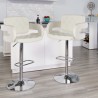 Tabouret de bar pivotant en similicuir avec accoudoirs style fauteuil Darry Catalogue