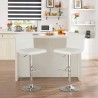 Tabouret de cuisine et bar pivotant rembourré similicuir réglable Boca Réductions