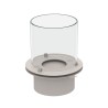 Brûleur de biocheminée en inox, cheminée à bioéthanol ronde avec verre Round Prix