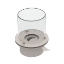 Brûleur de biocheminée en inox, cheminée à bioéthanol ronde avec verre Round Achat