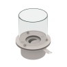 Brûleur de biocheminée en inox, cheminée à bioéthanol ronde avec verre Round Achat