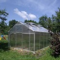Serre de jardin aluminium polycarbonate 290x150-220-290x220h Sanus WM Prix