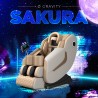 Professionele verwarmde Zero Gravity Sakura relaxmassagestoel Korting