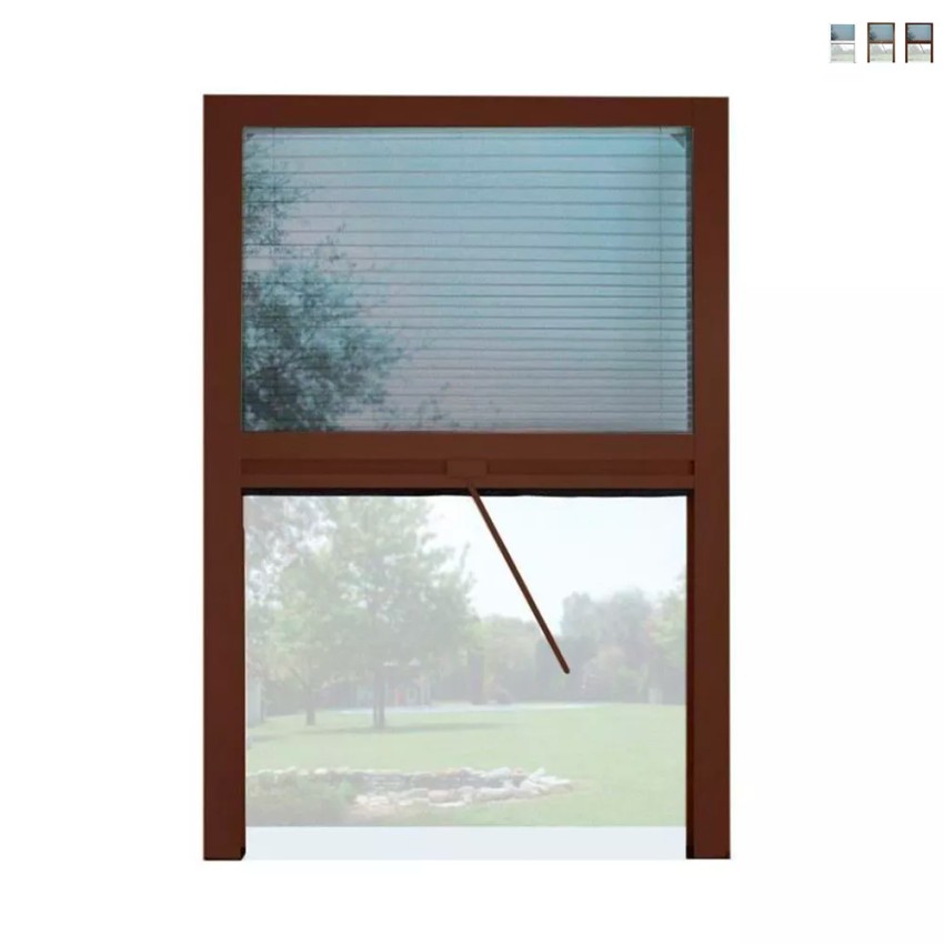 Moustiquaire plissée 160x160cm coulissante universelle fenêtre Melodie XXL Promotion Moustiquaire plissée 160x160cm coulissante universelle fenêtre Melodie XXL Promotion
