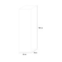 Metalen stalen multifunctionele buitenkast 1 deur 60x40x180 Moduzinc Catalogus