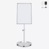 Tableau magnétique pour aimants 100x70cm pivotant avec roulettes Stephen Promotion