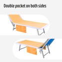 Serviette de plage transat piscine et mer en microfibre 2 poches Remises