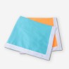 Serviette de plage transat piscine et mer en microfibre 2 poches Promotion
